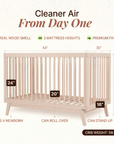 dadada Baby Soho 3-in-1 Convertible Crib