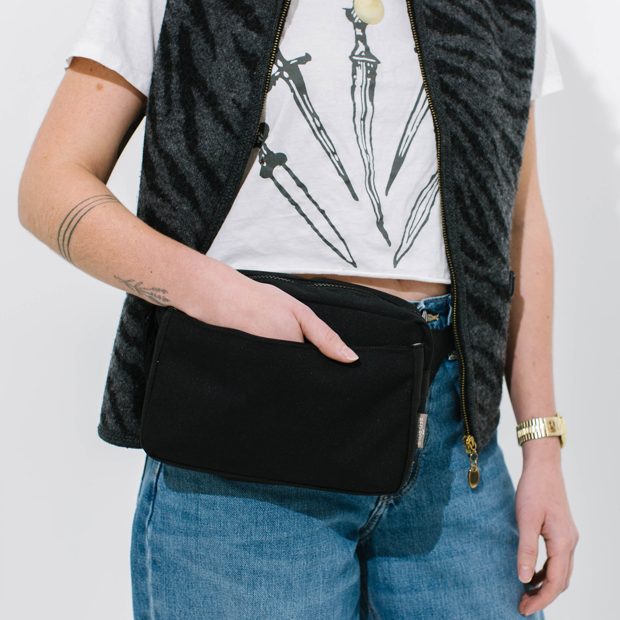 Red Rovr Joey Belt Bag - Black