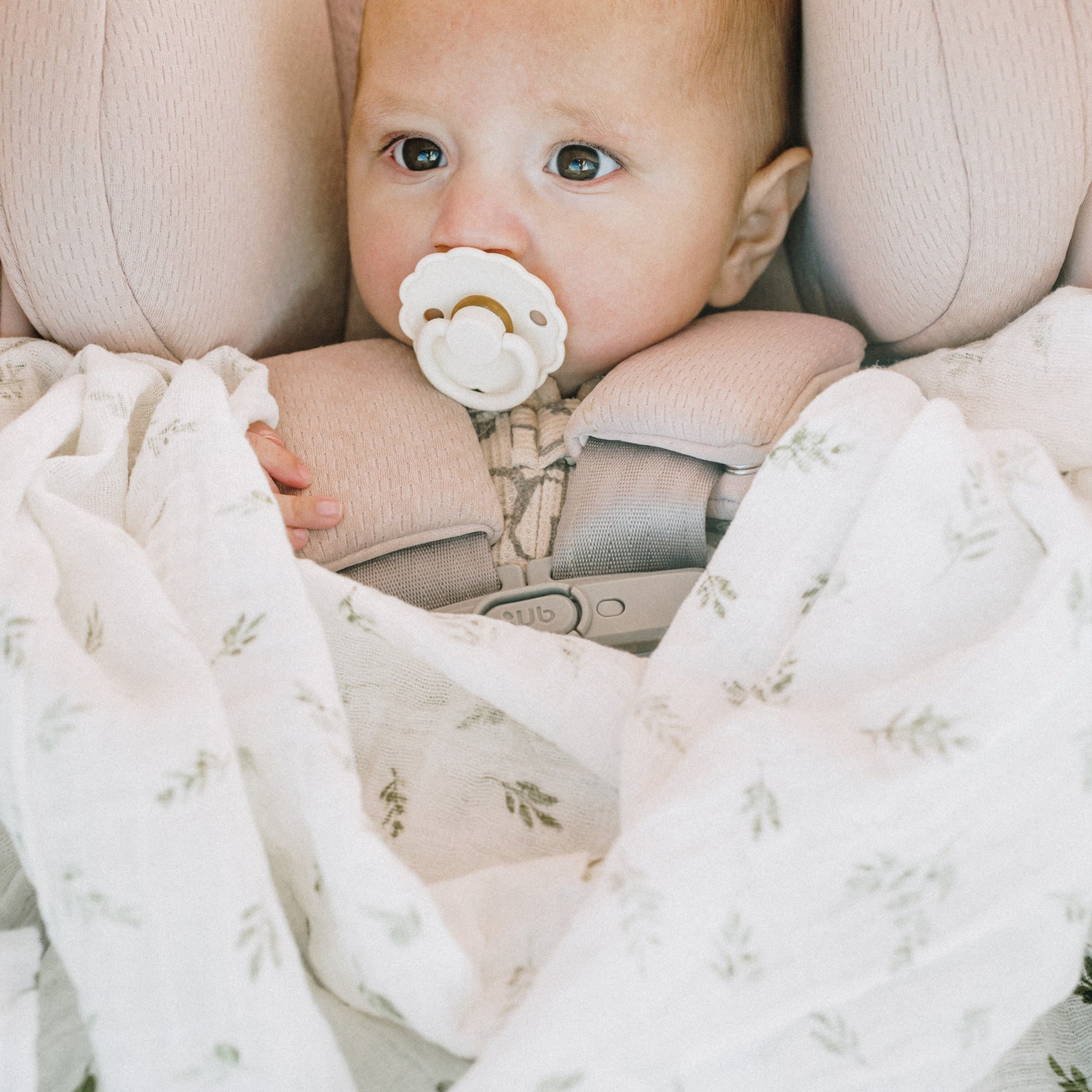 Organic Cotton Muslin Swaddle Blanket 2 Pack - Yellow Roses