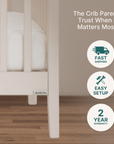 dadada Baby LaLa 3-in-1 Convertible Crib