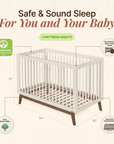 dadada Baby Soho 3-in-1 Convertible Crib