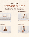 dadada Baby Soho 3-in-1 Convertible Crib